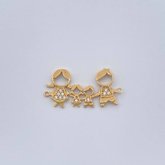 Herraje Familia Silueta 1.25gr / 2.3cm / Oro Amarillo 18K %