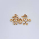 Herraje Familia Silueta 1.65gr / 2.3cm / Oro Amarillo 18K %