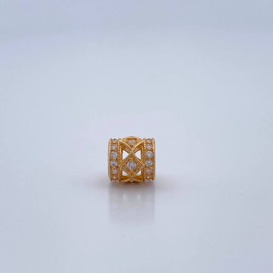 Herraje Cilindro Rombo 1gr / 0.7cm / Oro Amarillo 18K %