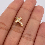 Herraje Cruz 1.15gr / 1.3cm / Oro Amarillo 18K %