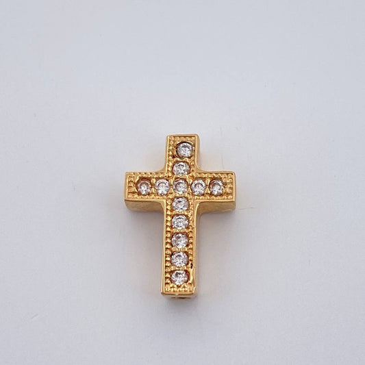 Herraje Cruz 1.15gr / 1.3cm / Oro Amarillo 18K %