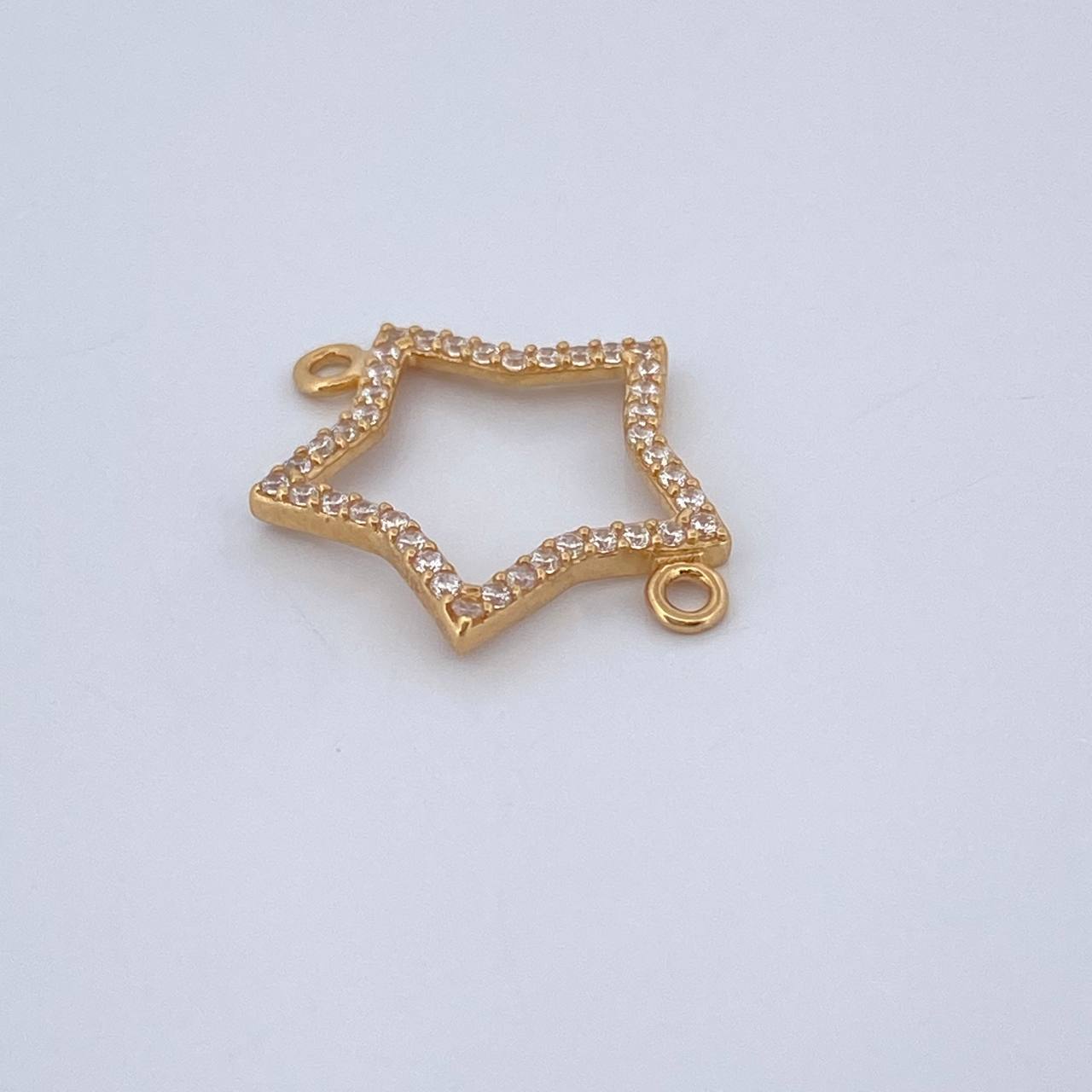 Herraje Silueta Estrella 0.9gr / 1.9cm / Oro Amarillo 18K %