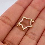 Herraje Silueta Estrella 0.9gr / 1.9cm / Oro Amarillo 18K %