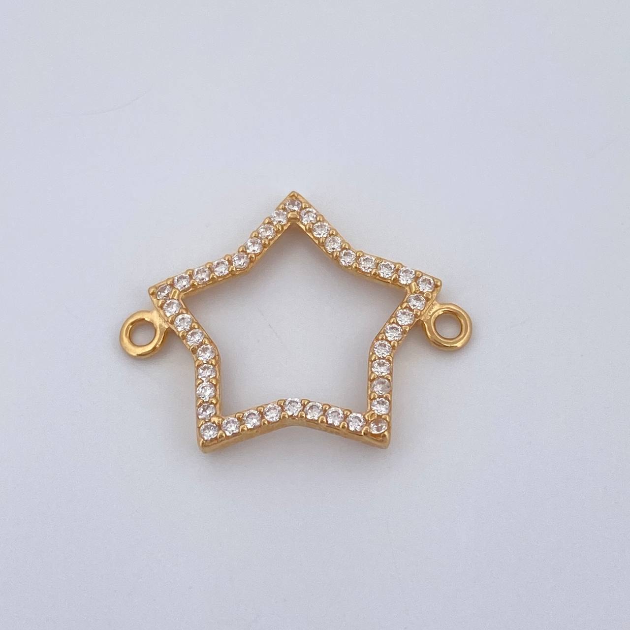 Herraje Silueta Estrella 0.9gr / 1.9cm / Oro Amarillo 18K %