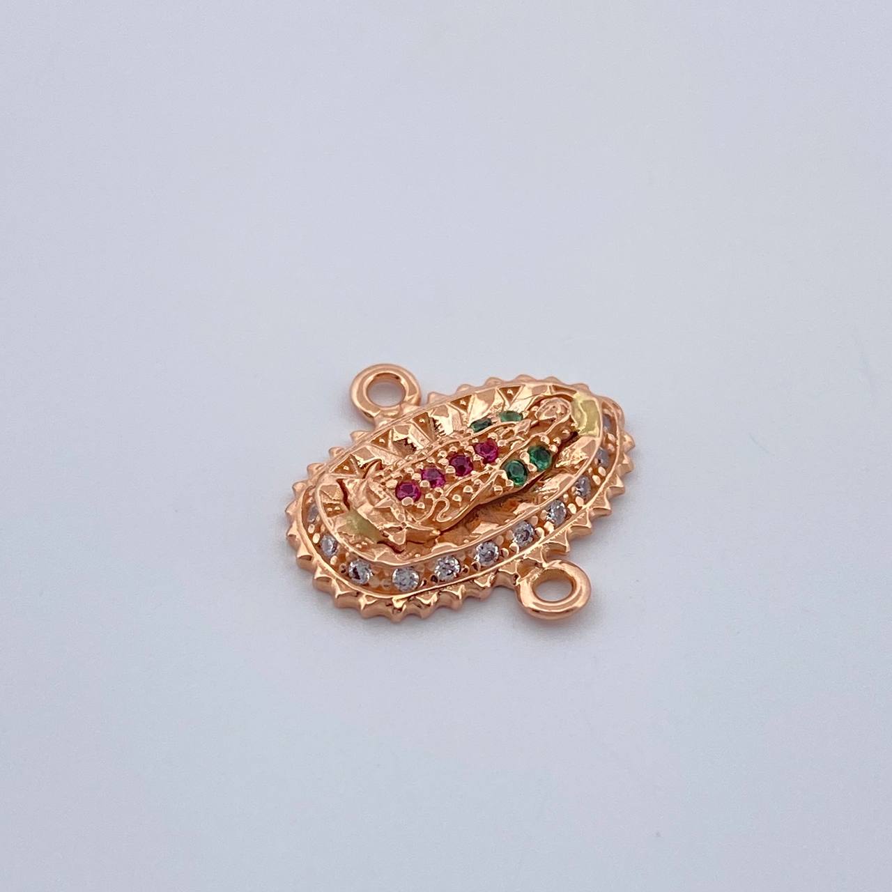 Herraje Virgen De Guadalupe 1.3gr / 1.5cm / Oro Rosa 18K %