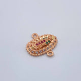 Herraje Virgen De Guadalupe 1.3gr / 1.5cm / Oro Rosa 18K %