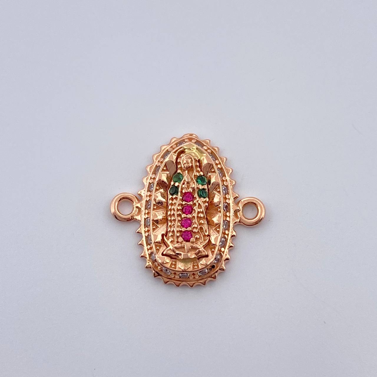 Herraje Virgen De Guadalupe 1.3gr / 1.5cm / Oro Rosa 18K %