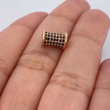 Herraje Cilindro Concavo 1.5gr / 1cm / Oro Rosa 18K %