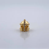 Herraje Casco Guerrero 1.15gr / 1cm / Oro Amarillo 18K %