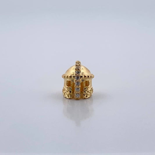Herraje Casco Guerrero 1.1gr / 1cm / Oro Amarillo 18K %