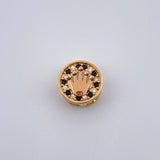 Herraje Corona 0.95gr / 1cm / Dos Oros Amarillo Rosa 18K %