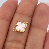 Herraje Trebol 1.15gr / 1.3cm / Oro Amarillo Nac.Esp. 18K %