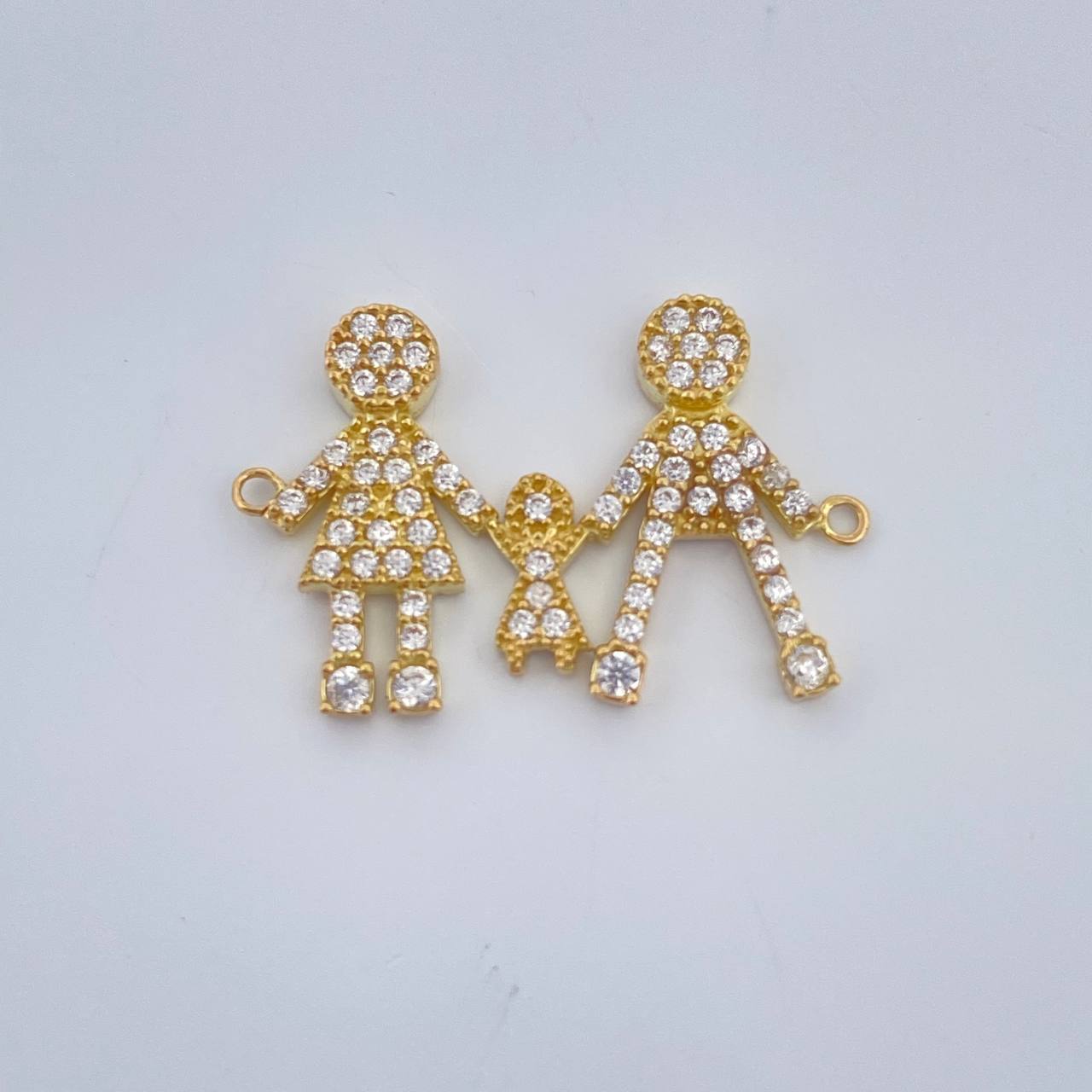 Herraje Familia Silueta 1.55gr / 2.3cm / Oro Amarillo 18K %