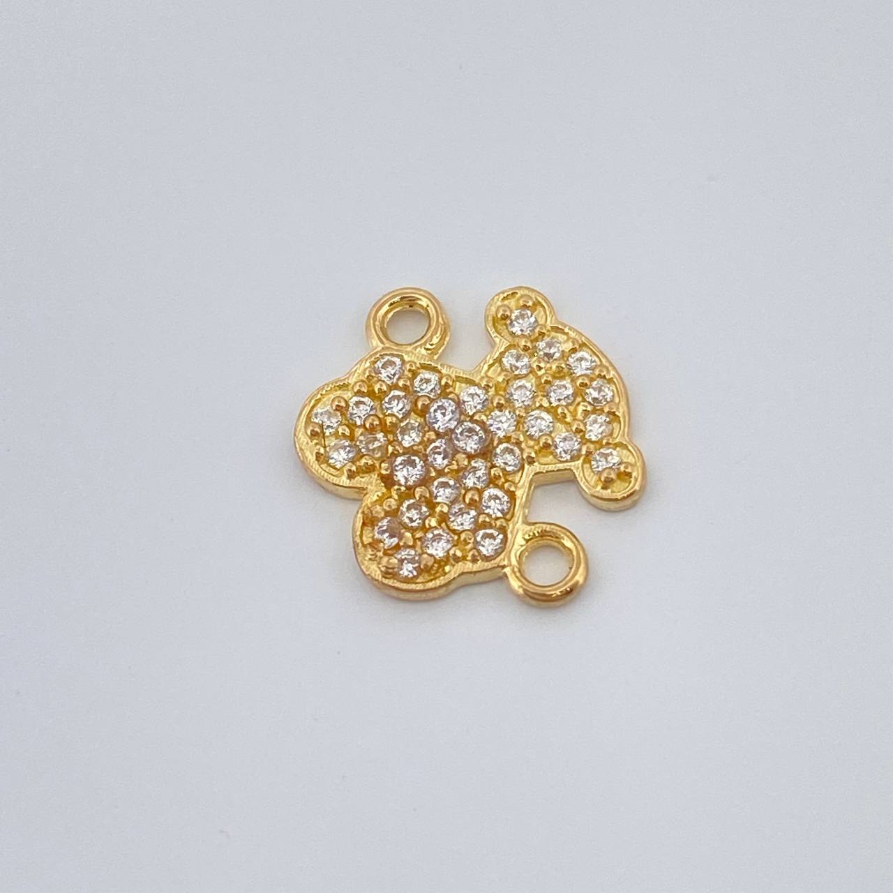Herraje Oso Ts 0.6gr / 1.1cm / Oro Amarillo 18K %