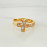 Anillo Cruz 3 g / T7 Oro Amarillo 18K