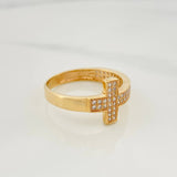 Anillo Cruz 3 g / T7 Oro Amarillo 18K