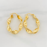 Candongas Demi 5.85 g / 3.6 cm Oro Amarillo 18K