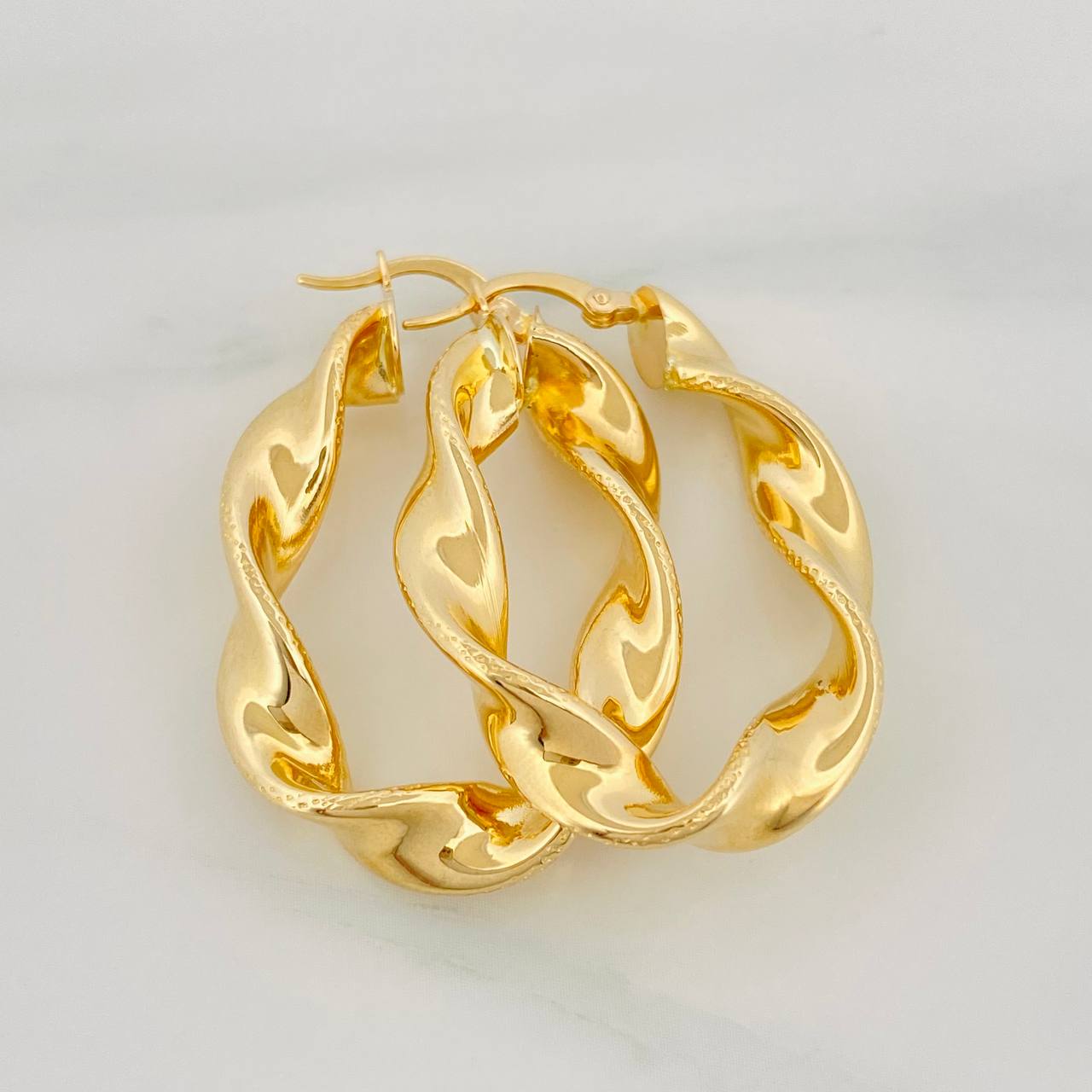 Candongas Demi 5.85 g / 3.6 cm Oro Amarillo 18K