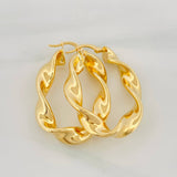 Candongas Demi 5.85 g / 3.6 cm Oro Amarillo 18K
