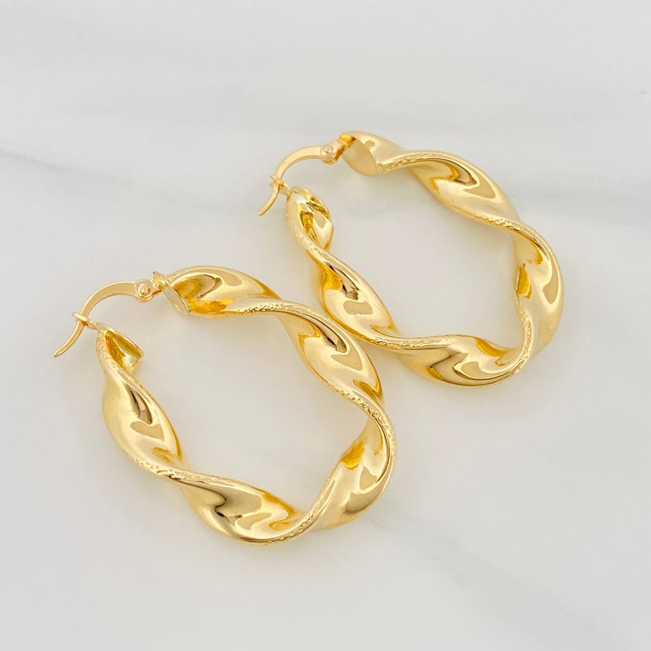 Candongas Demi 5.85 g / 3.6 cm Oro Amarillo 18K