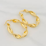 Candongas Demi 5.85 g / 3.6 cm Oro Amarillo 18K