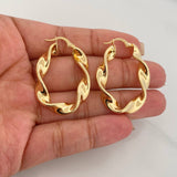 Candongas Demi 5.85 g / 3.6 cm Oro Amarillo 18K