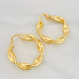 Candongas Demi Rayadas 5.75 g / 3.5 cm Oro Amarillo 18K