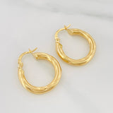 Candongas Kris 2.4 g / 2.3 cm Oro Amarillo 18K