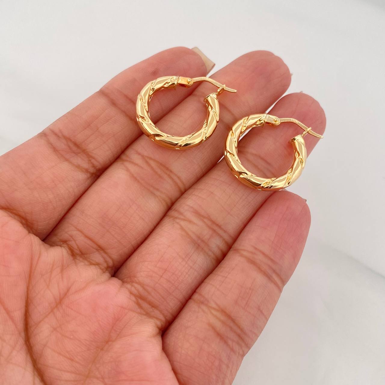 Candongas Sol 1.9 g / 2.1 cm Oro Amarillo 18K