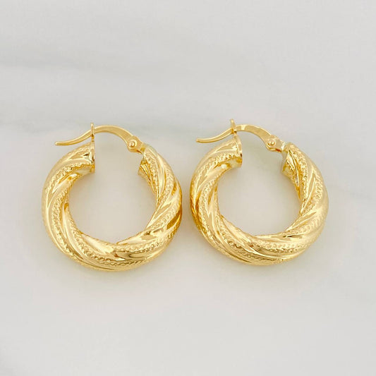 Candongas Niky 4 g / 2.4 cm Oro Amarillo 18K