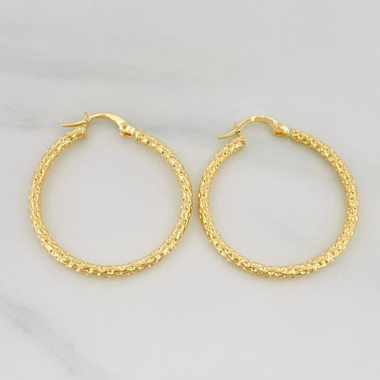 Candongas Tefi 2.1 g / 3 cm Oro Amarillo 18K