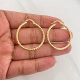 Candongas Tefi 2.1 g / 3 cm Oro Amarillo 18K