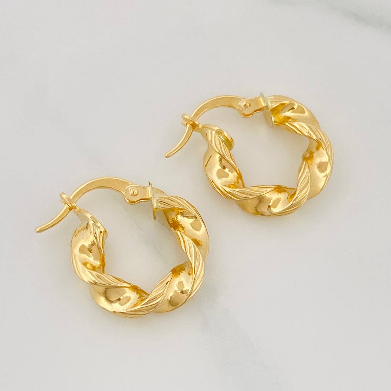 Candongas Milu 2.2 g / 1.7 cm Oro Amarillo 18K