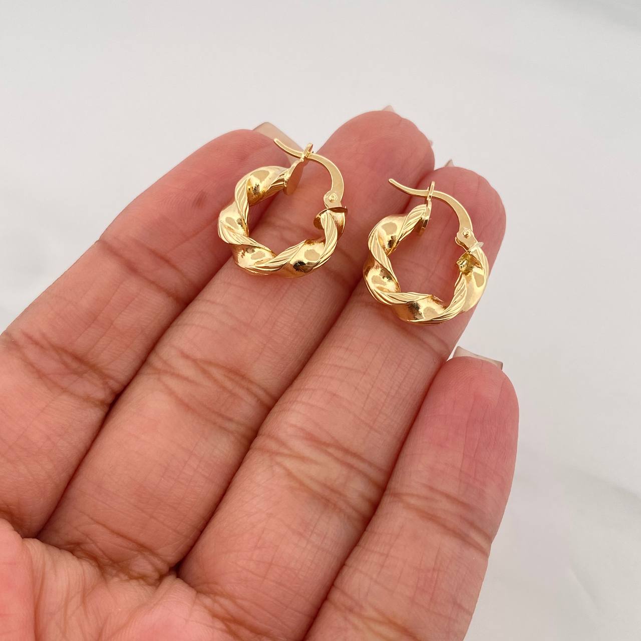 Candongas Milu 2.2 g / 1.7 cm Oro Amarillo 18K