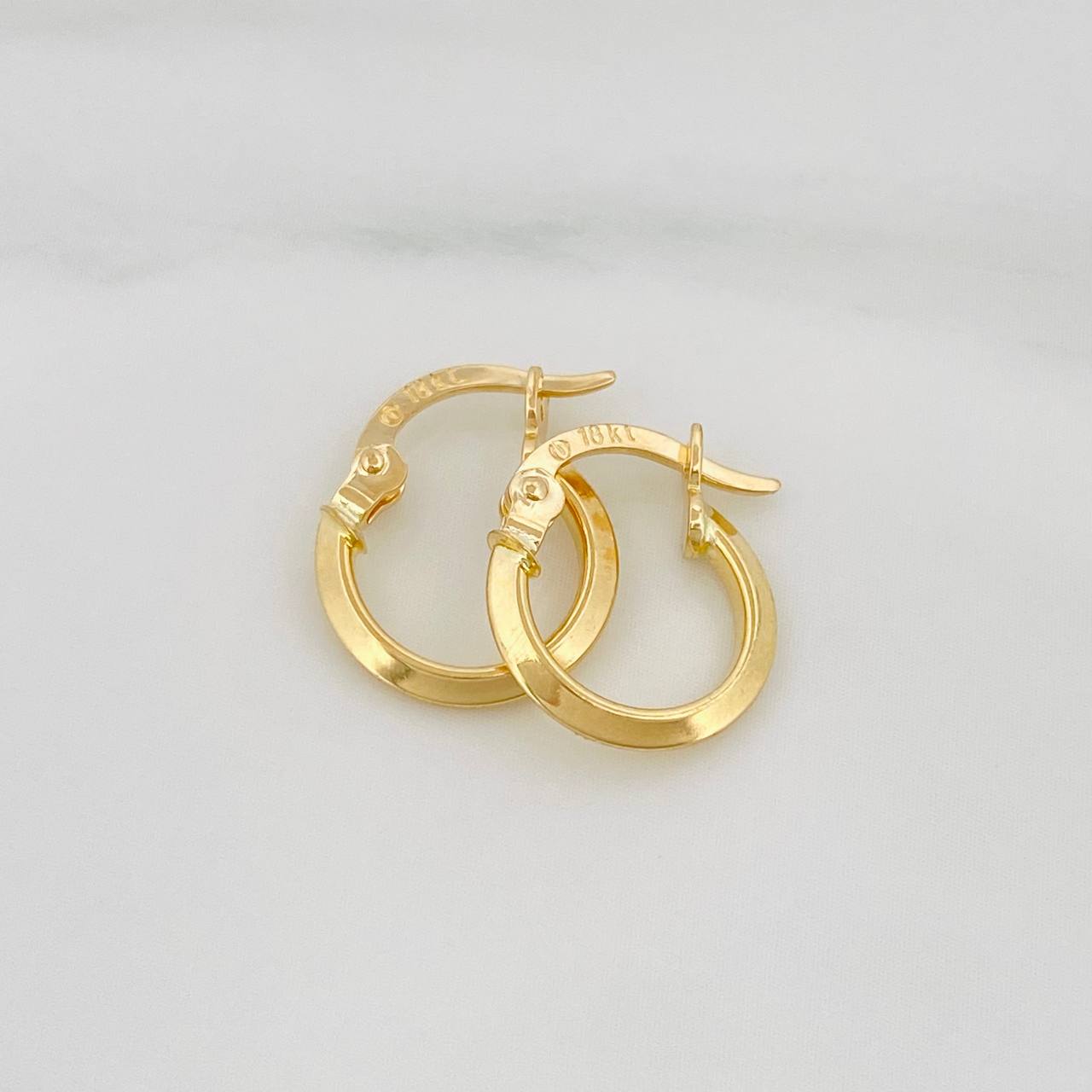Candongas Clau Mini 0.8 g / 1.4 cm Oro Amarillo 18K