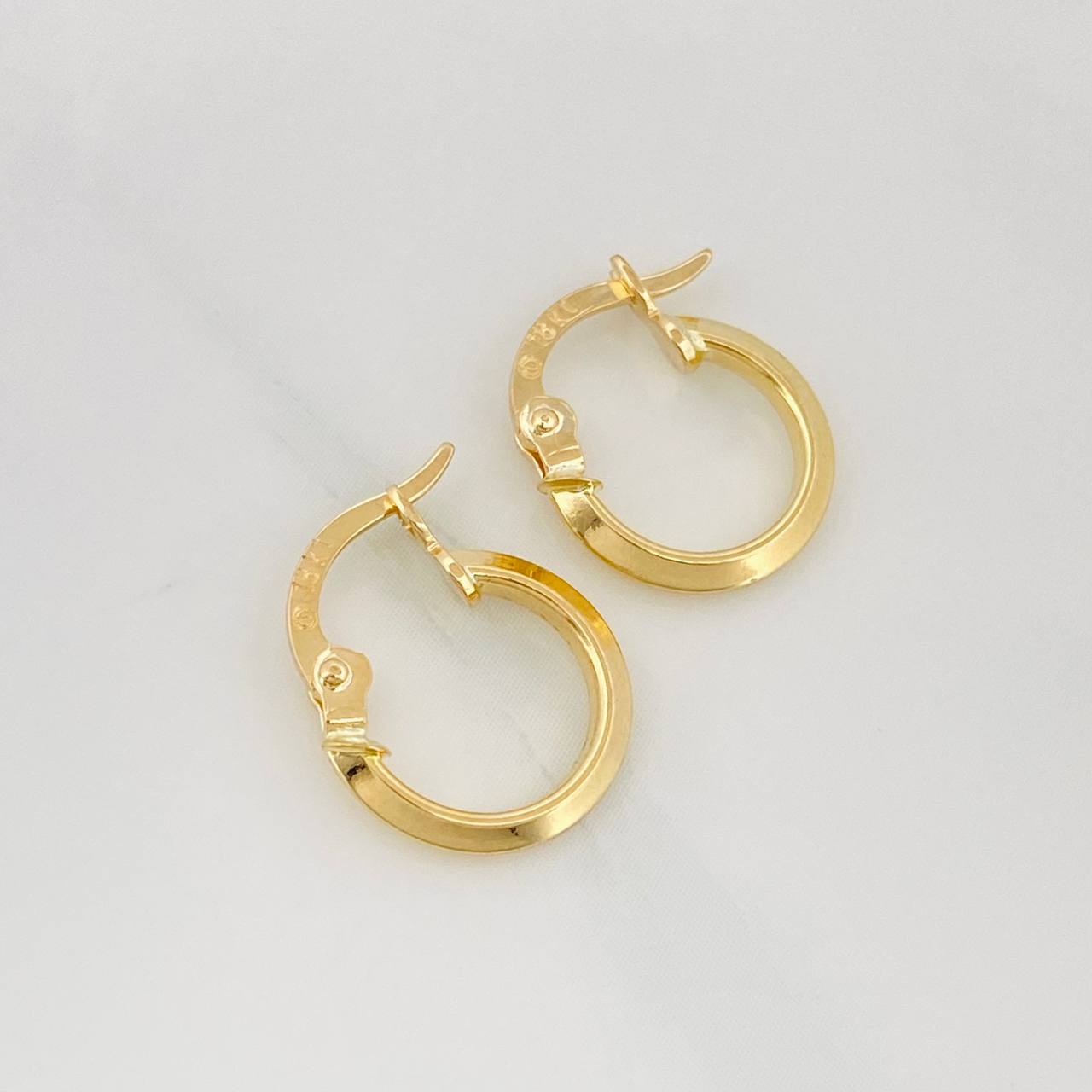 Candongas Clau Mini 0.8 g / 1.4 cm Oro Amarillo 18K