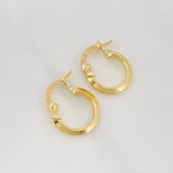 Candongas Clau Mini 0.8 g / 1.4 cm Oro Amarillo 18K