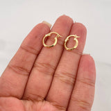 Candongas Clau Mini 0.8 g / 1.4 cm Oro Amarillo 18K
