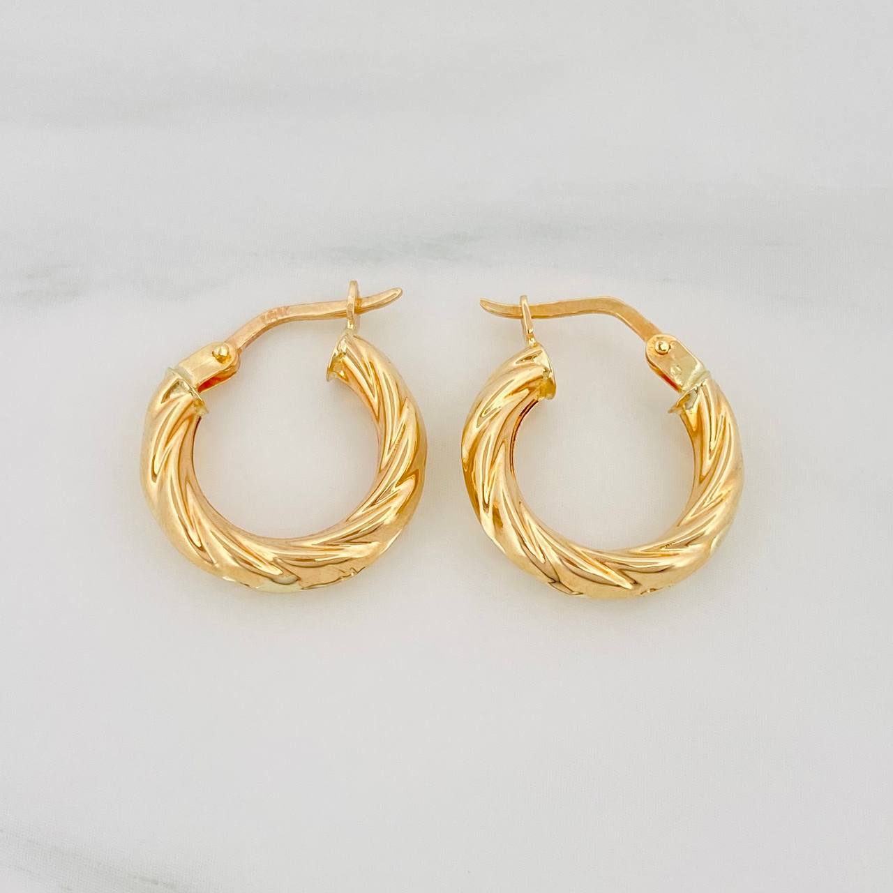 Candongas Celestine 1.7 g / 1.7 cm Oro Amarillo 18K