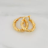 Candongas Celestine 1.75 g / 1.7 cm Oro Amarillo 18K