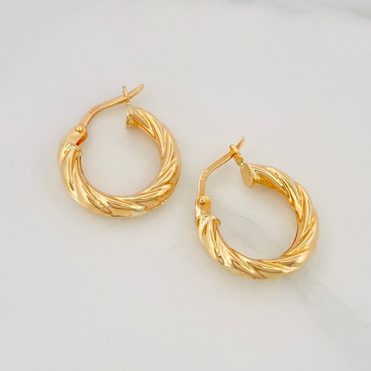 Candongas Celestine 1.75 g / 1.7 cm Oro Amarillo 18K