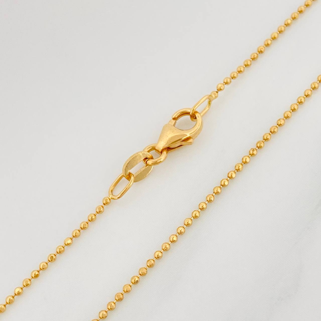 Cadena Militar 2.25 g / 50.03 cm / 0.9 mm Oro Amarillo 18K