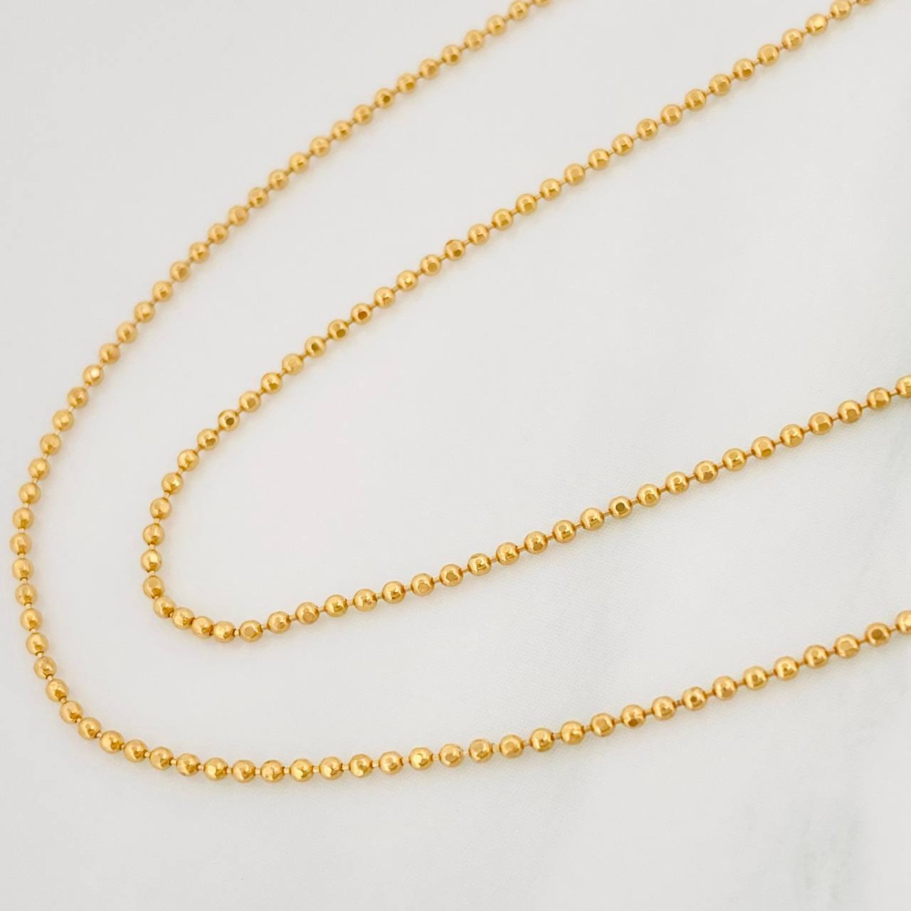 Cadena Militar 2.25 g / 50.03 cm / 0.9 mm Oro Amarillo 18K
