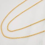 Cadena Militar 2.25 g / 50.03 cm / 0.9 mm Oro Amarillo 18K