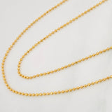 Cadena Militar 3.25 g / 50.05 cm / 1.25 mm Oro Amarillo 18K