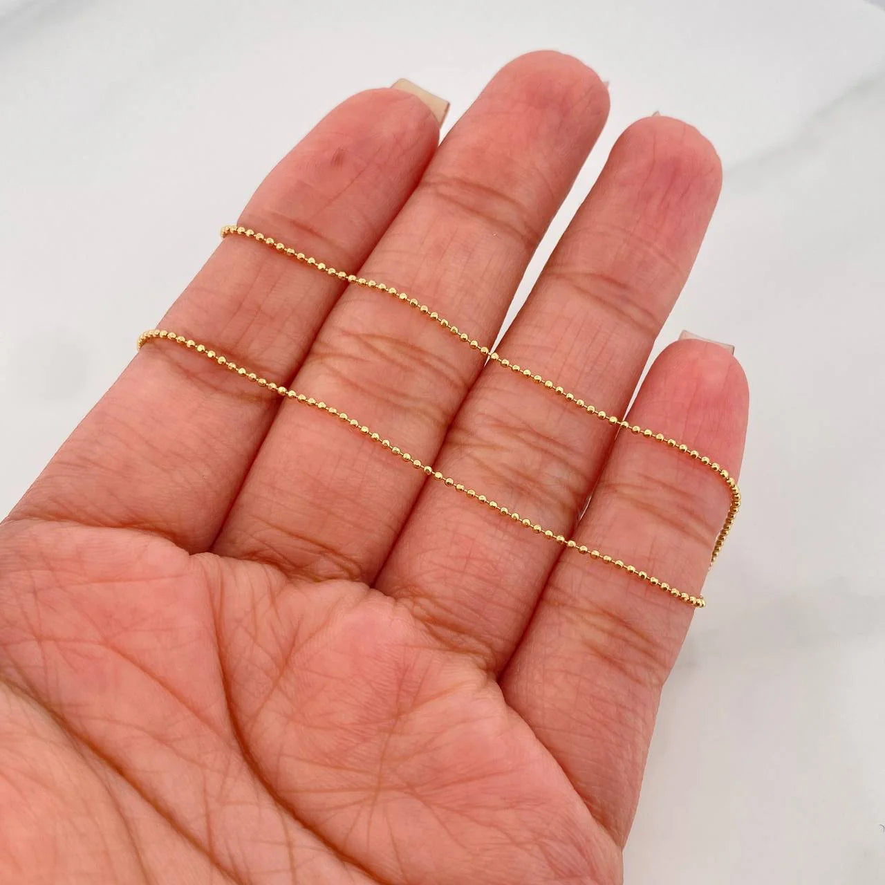 Cadena Militar 3.25 g / 50.05 cm / 1.25 mm Oro Amarillo 18K