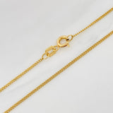 Cadena Mini Cubana 0.95 g / 45.05 cm / 0.9 mm Oro Amarillo 18K