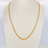 Cadena China 6.95 g / 55.05 cm / 2 mm Oro Amarillo 18K