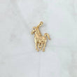 Dije Caballo  2.7gr / 3.2cm / Circon Azul Oro Amarillo 18K