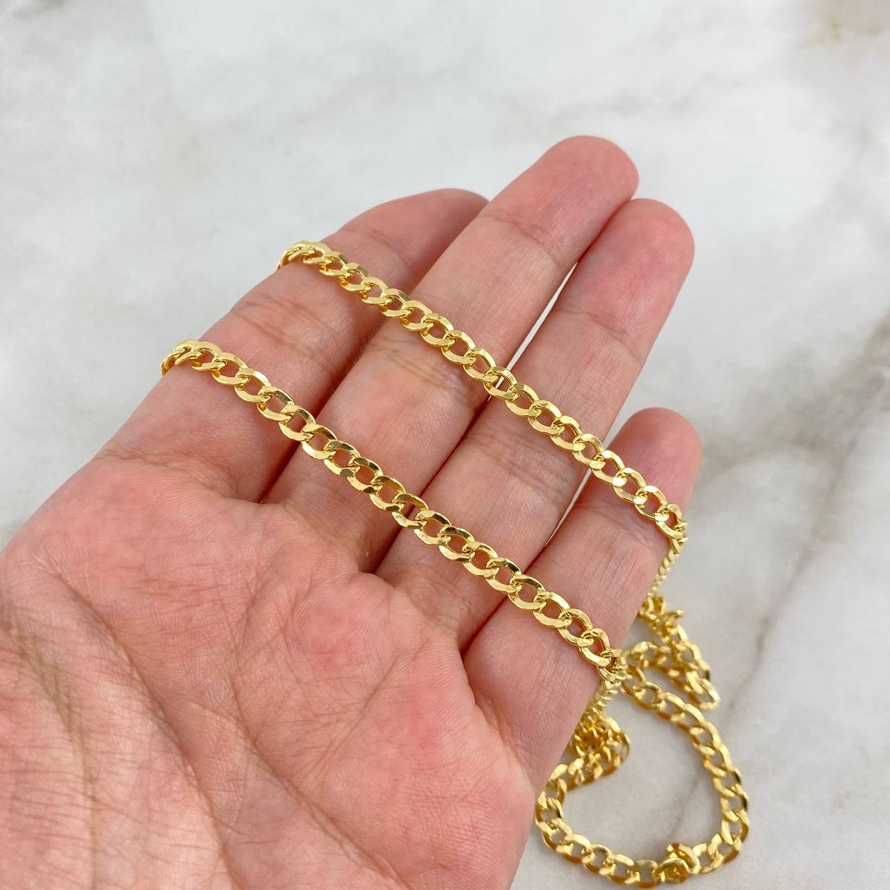 Cadena Cubana 8.3gr / 50cm / 4.2mm Oro Amarillo +0 ©
